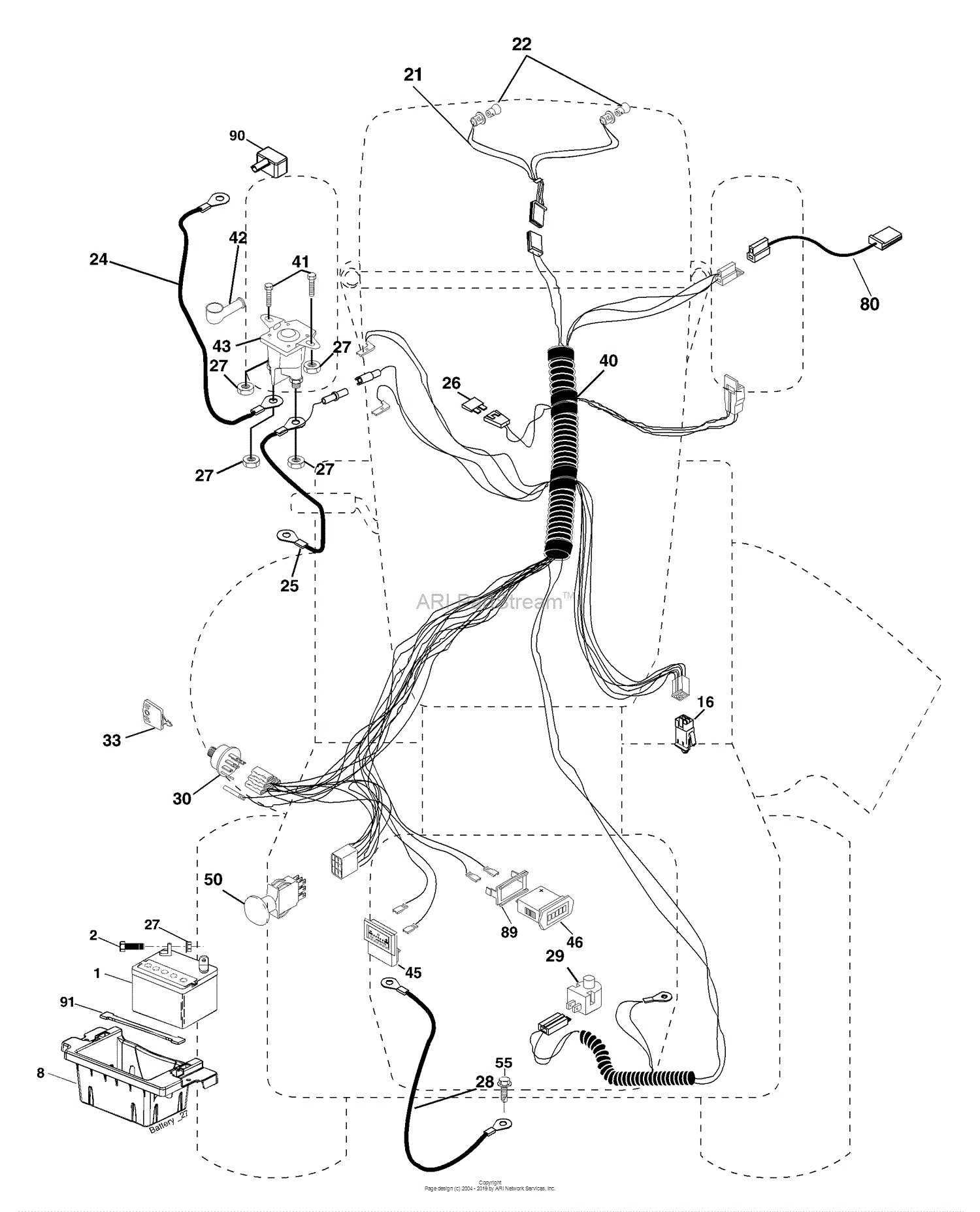 husqvarna yth2148 wiring diagram