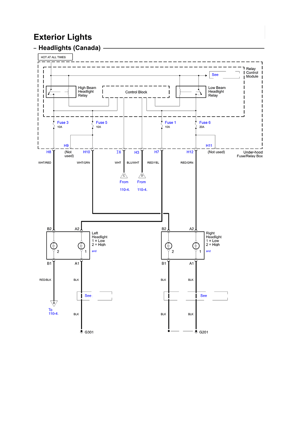 hy-281a headlamp wiring diagram