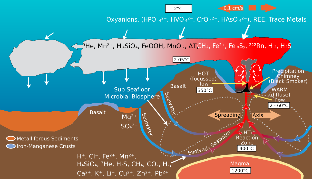 hydrothermal vent diagram