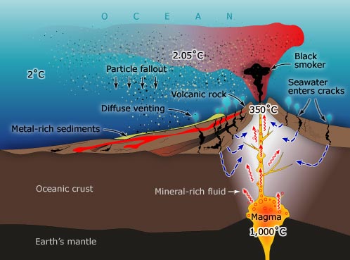 hydrothermal vent diagram