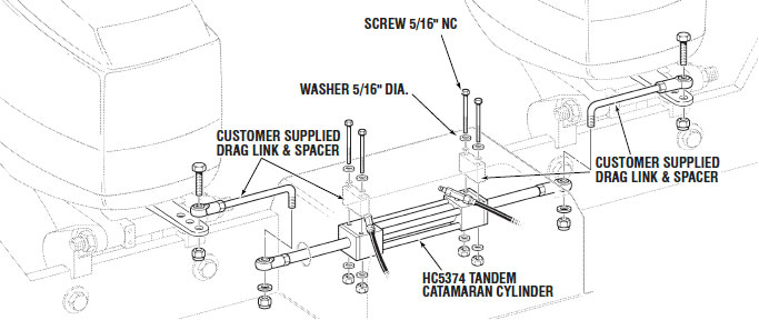 hynautic steering diagram