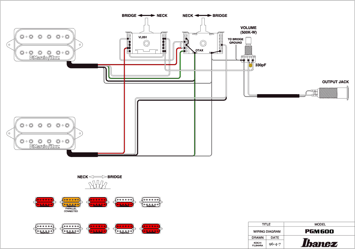 ibanez hh 5 way wiring