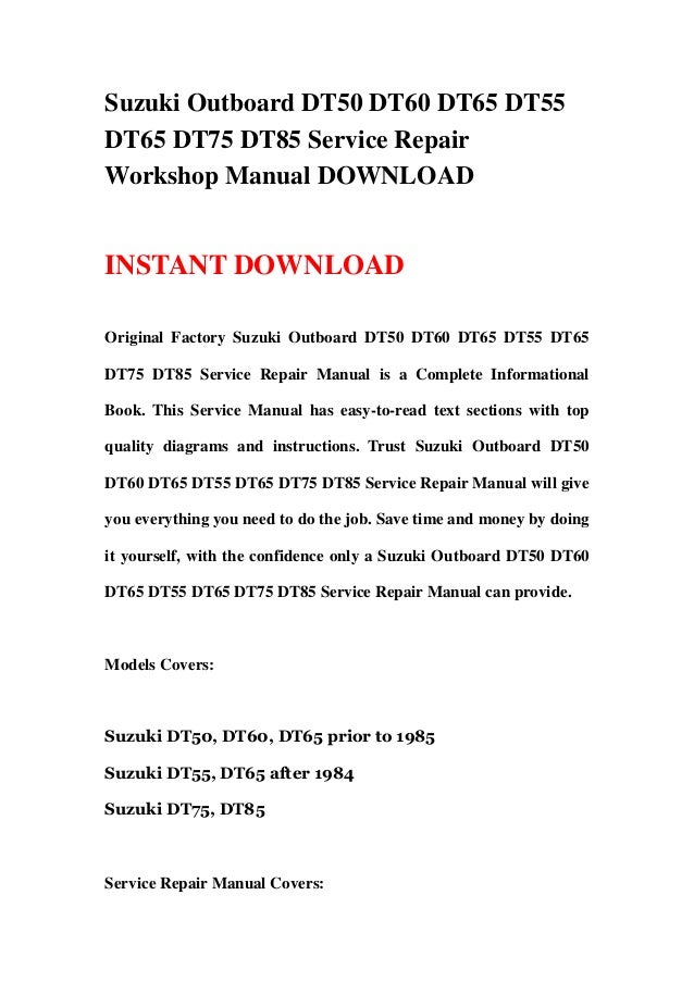 ignition wiring diagram for 1985-dt75 suzuki outboard