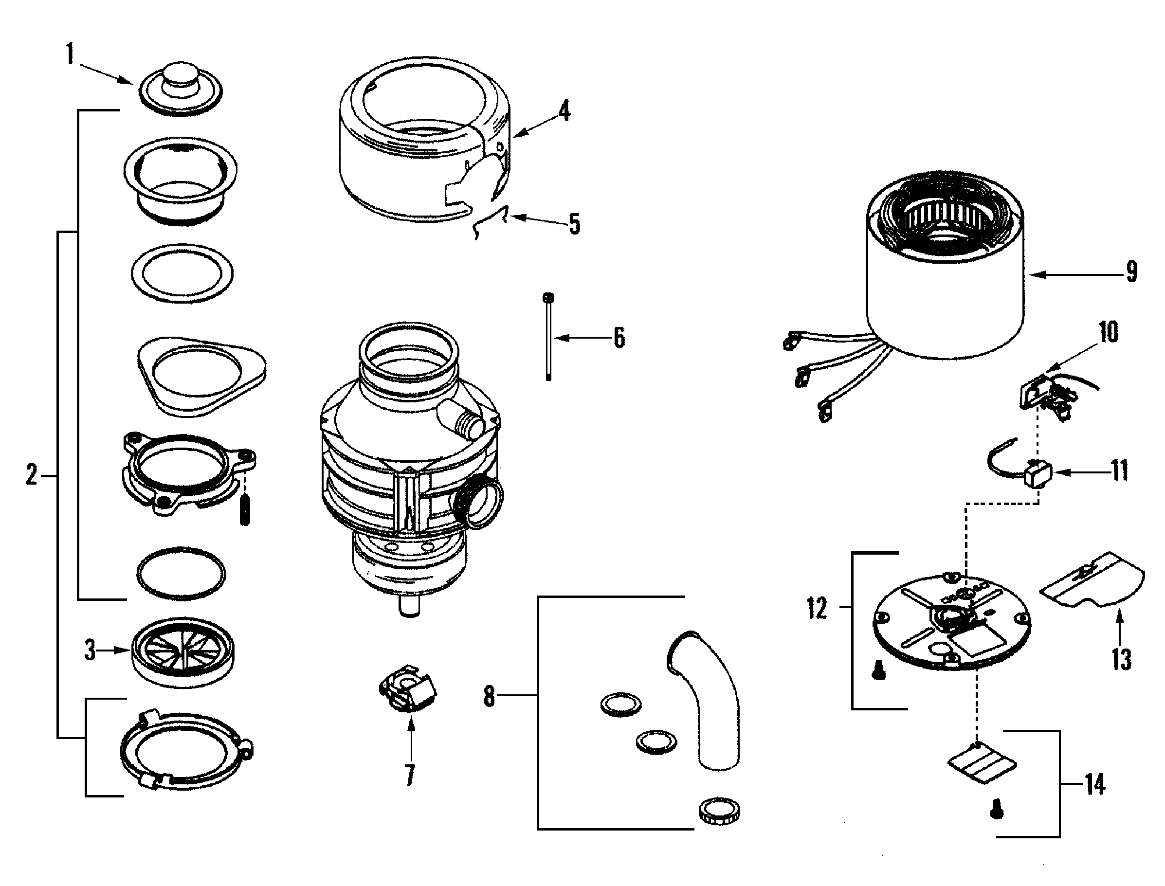 insinkerator evolution parts diagram