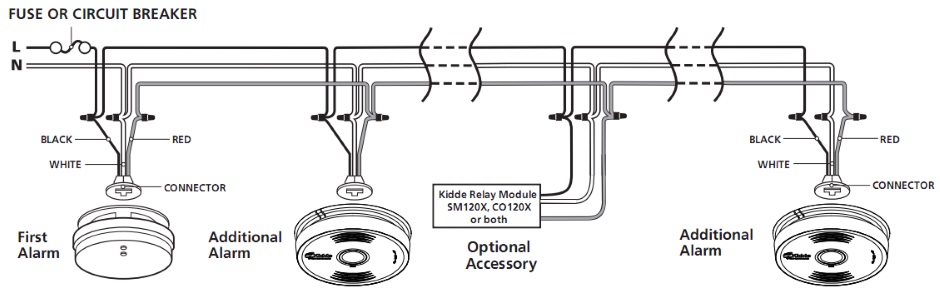 interconnected smoke alarms wiring diagram