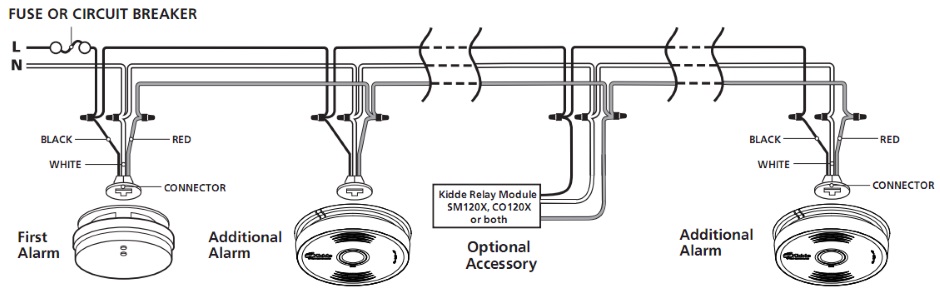 interlinked smoke alarm wiring diagram