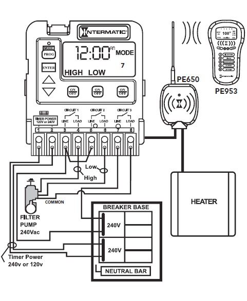 intermatic timer wiring diagram t101