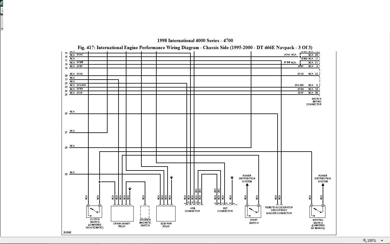 international d466 wiring diagram