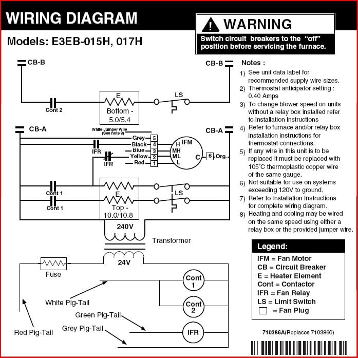 intertherm e2eb cooling fan relay wiring diagram