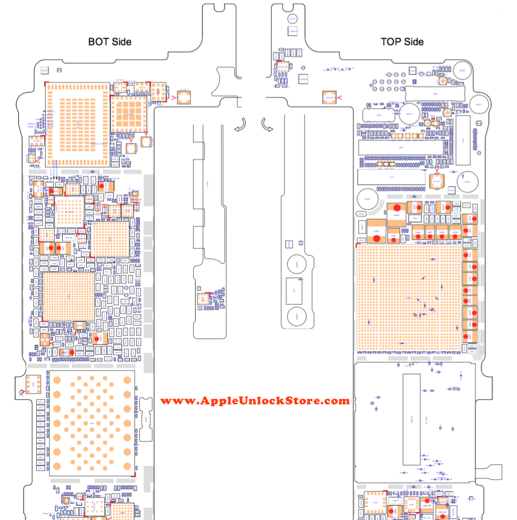 iphone 5s motherboard diagram