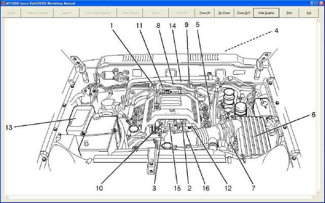 isuzu vehicross hazard switch wiring diagram