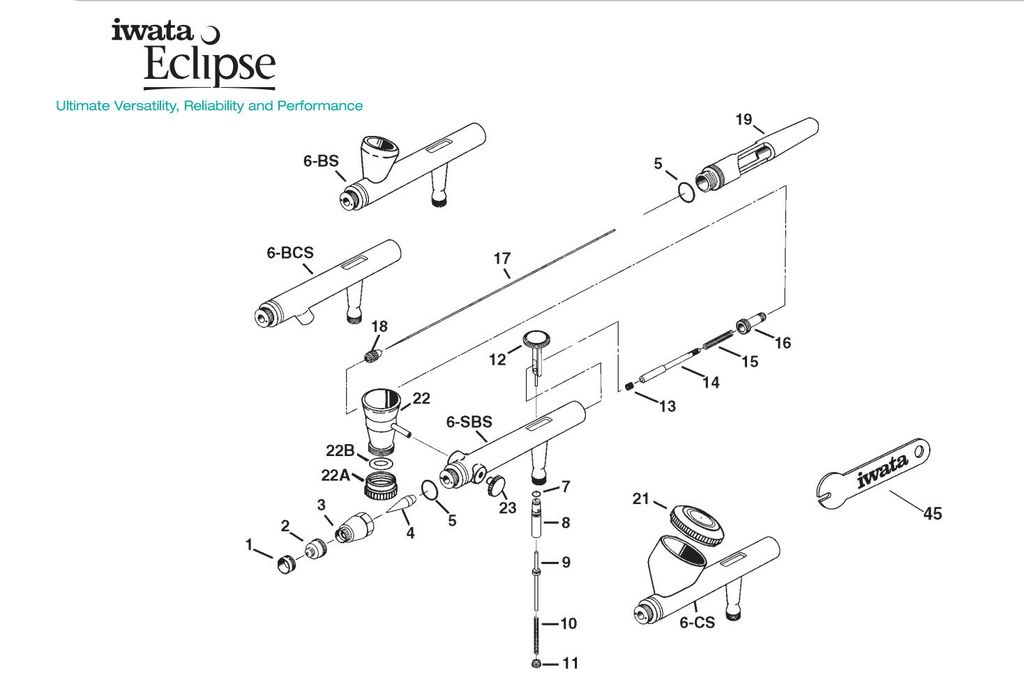iwata eclipse hp-cs parts diagram