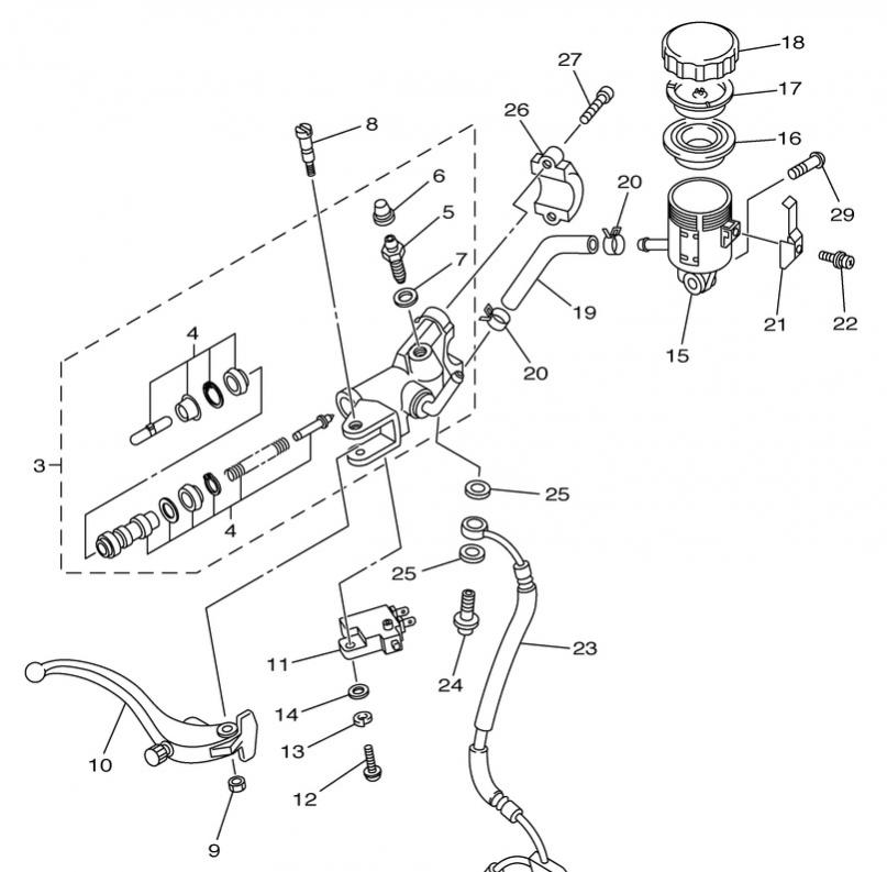 jaybrake master cylinder diagram