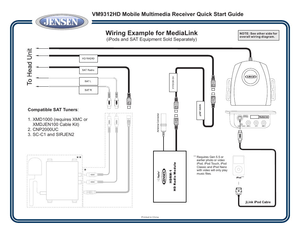 jensen vm9512 wiring diagram