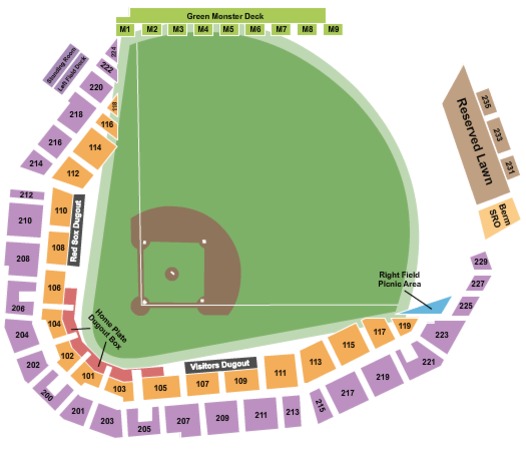 jetblue park seating diagram