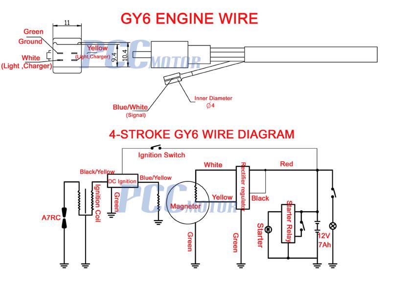 4 Wire Scooter Ignition Switch Diagram Natureced