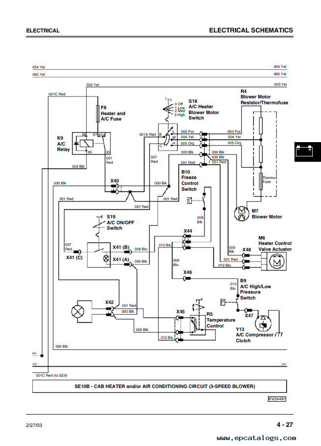 john deere 250 skid steer alternator wiring diagram