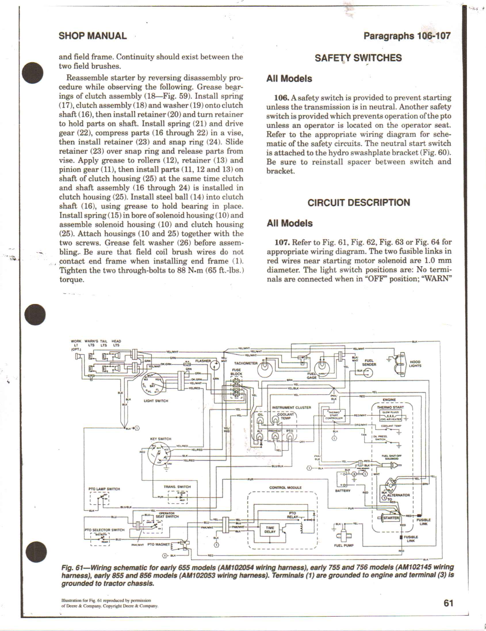 john deere 790 wiring diagram