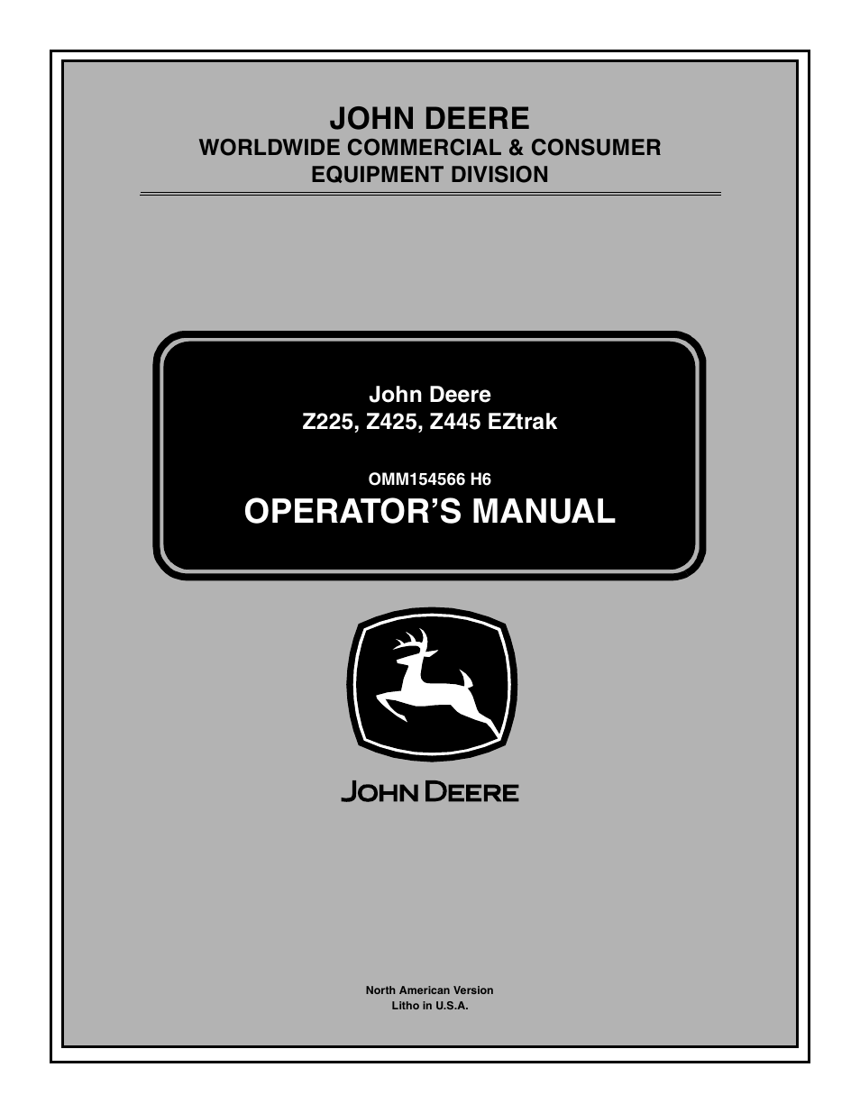 john deere eztrak z425 wiring diagram