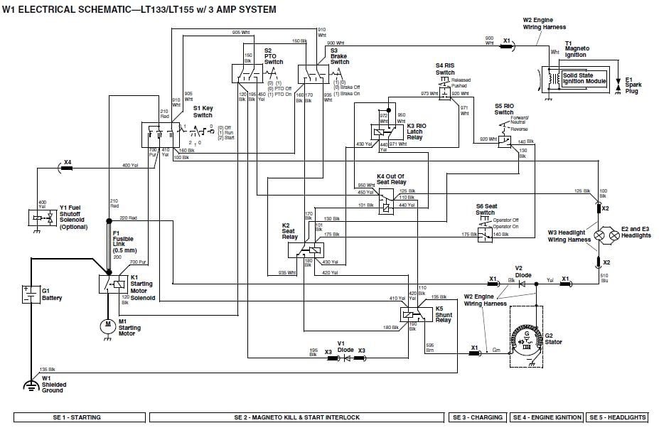 john deere js46 electric start wiring diagram