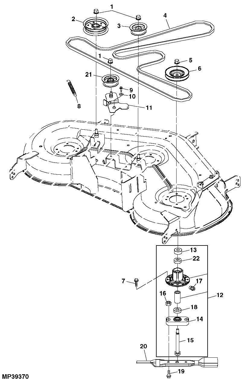 john deere la145 belt routing diagram