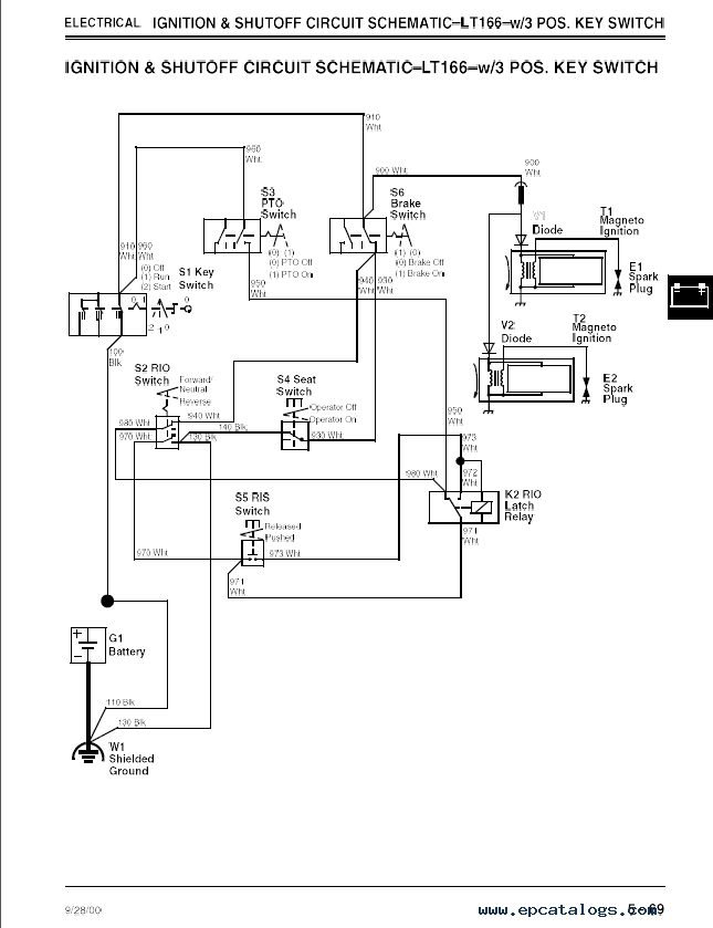 john deere lt133 wiring diagram