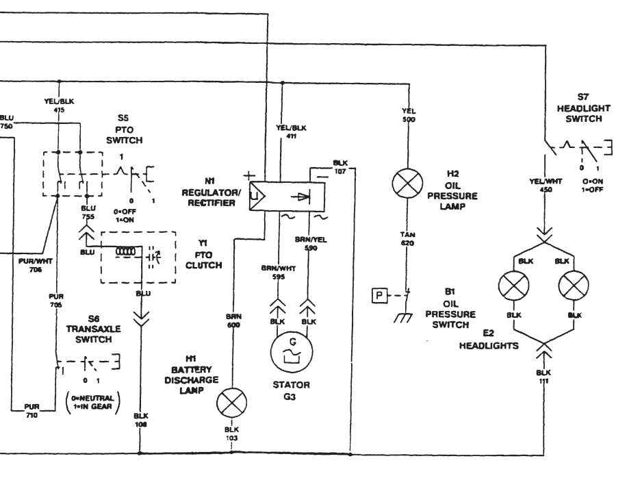 john deere lx176 pto switch wiring diagram