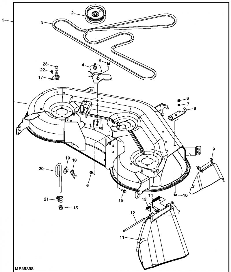 John Deere Sx85 Belt Diagram john deere 111 deck belt diagram 