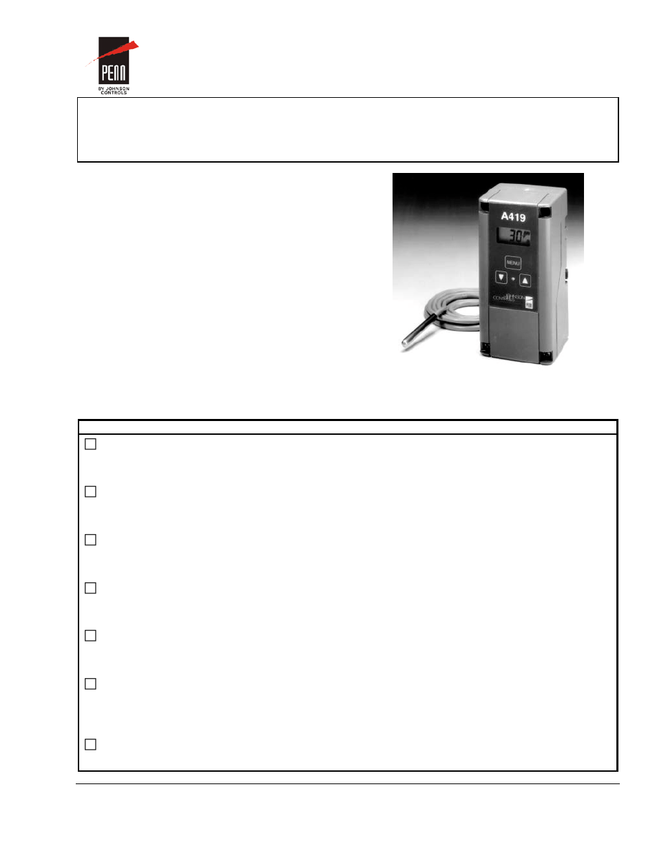 johnson controls a419 wiring diagram