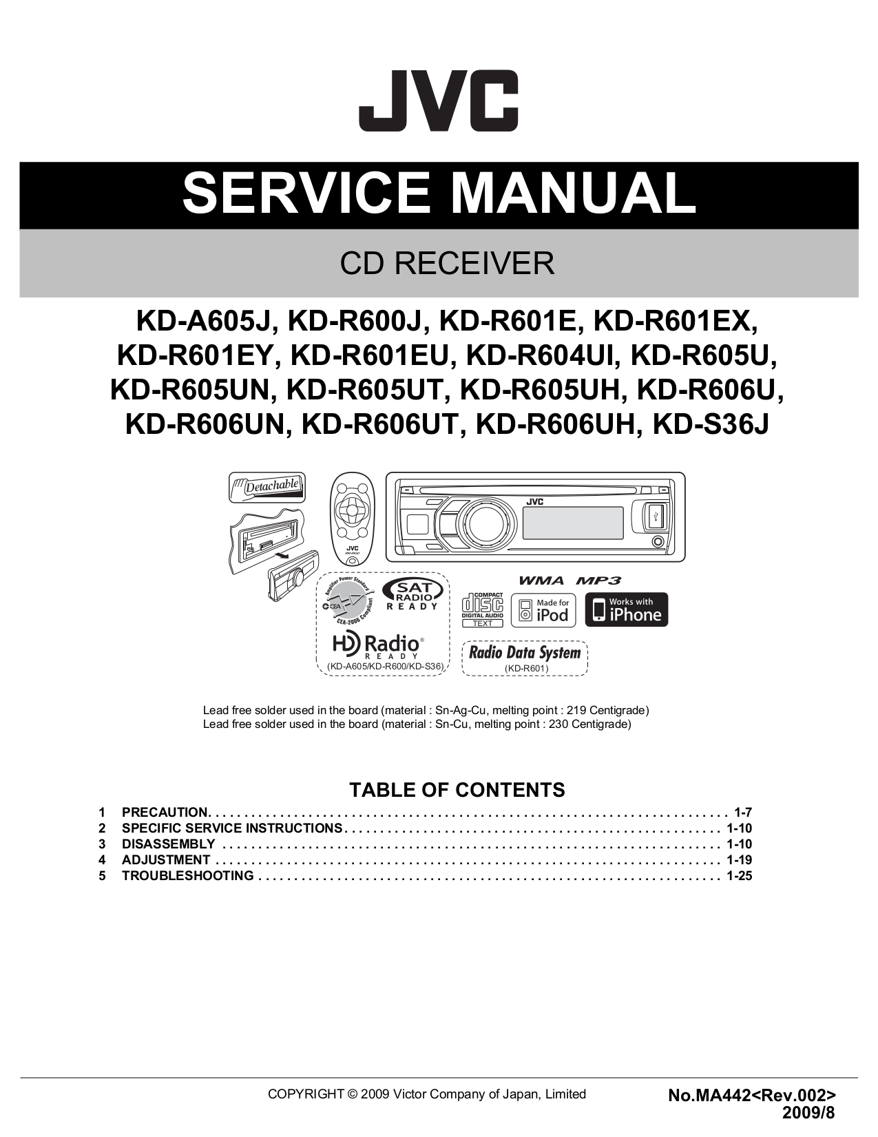 jvc kd r416 wiring diagram