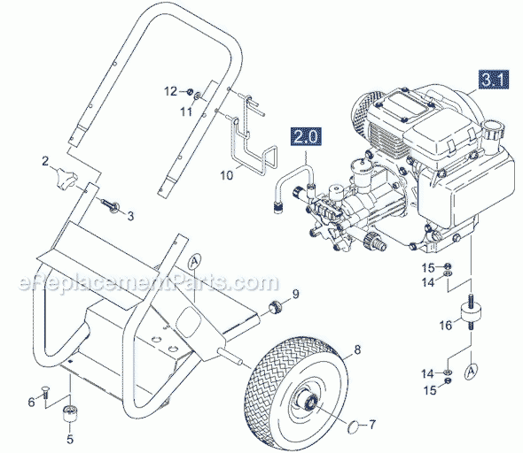 karcher g 2600 vh parts diagram