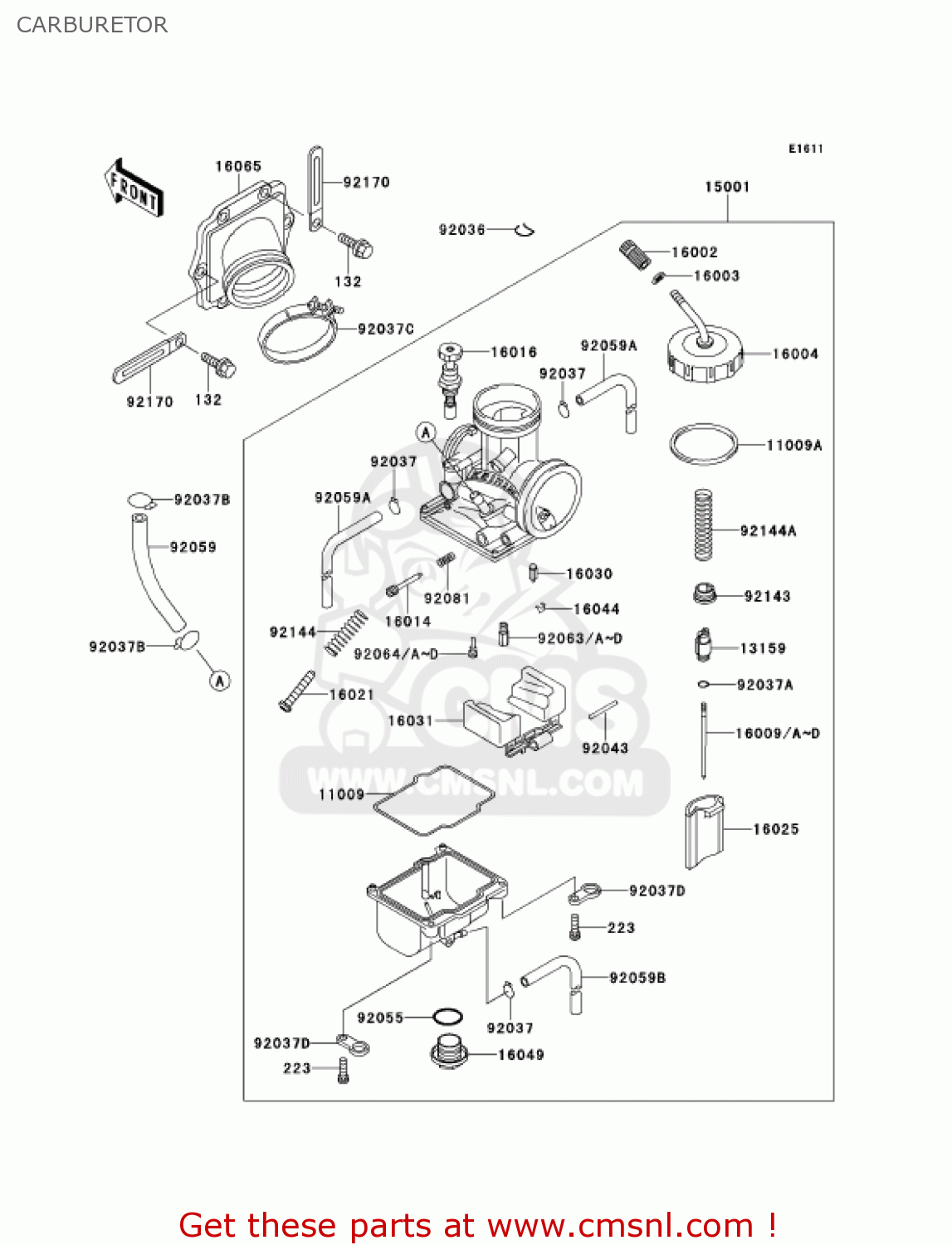 kawasaki 220 bayou carburetor diagram