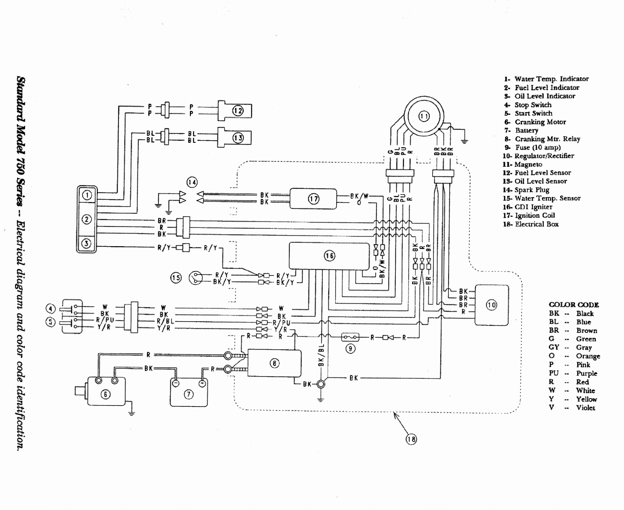 kawasaki zxi1100 jet ski wiring diagram