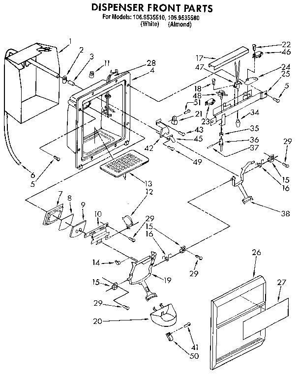 kenmore 1069535580 refrigerator wiring diagram