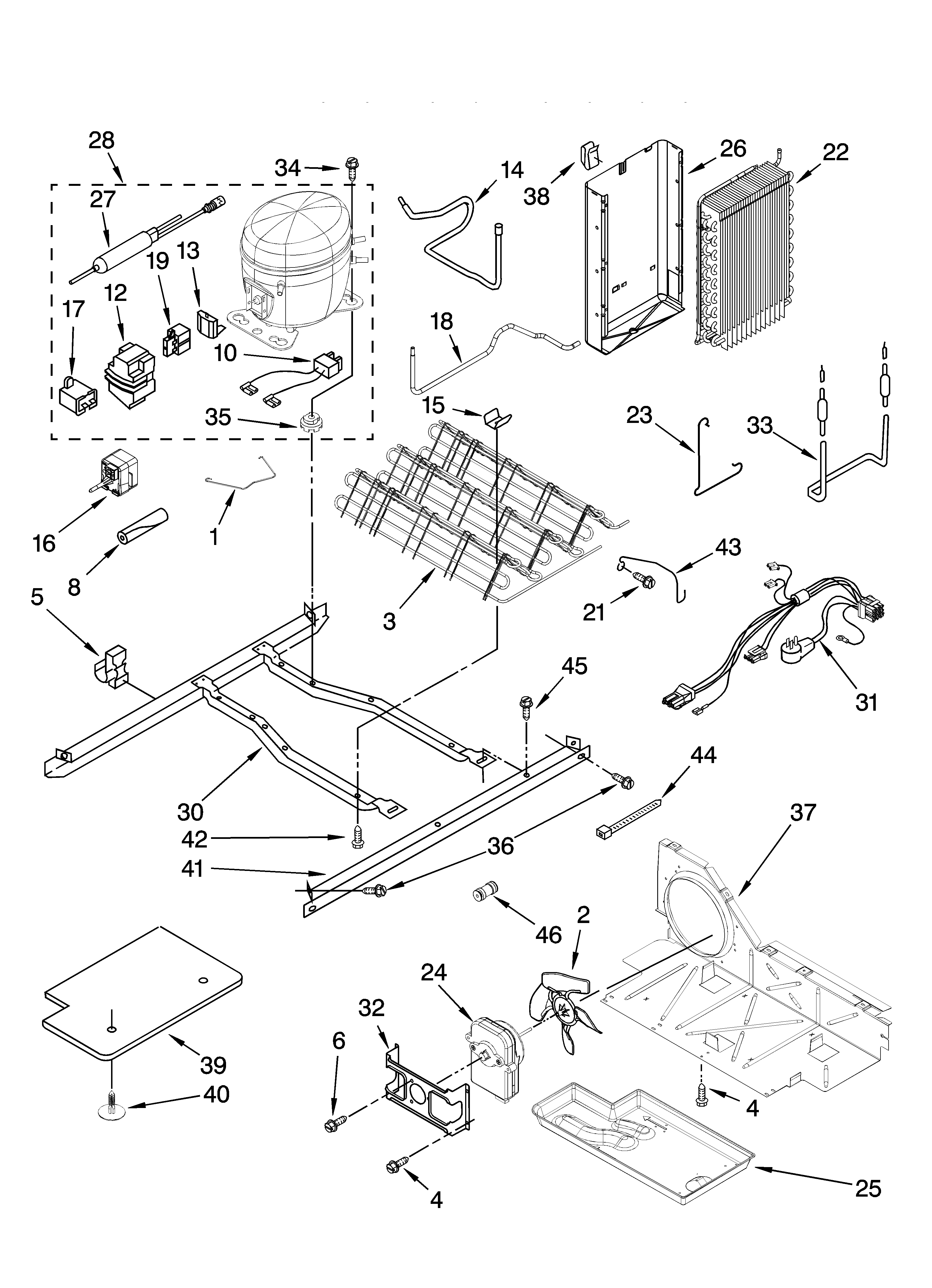 kenmore 1069535580 refrigerator wiring diagram