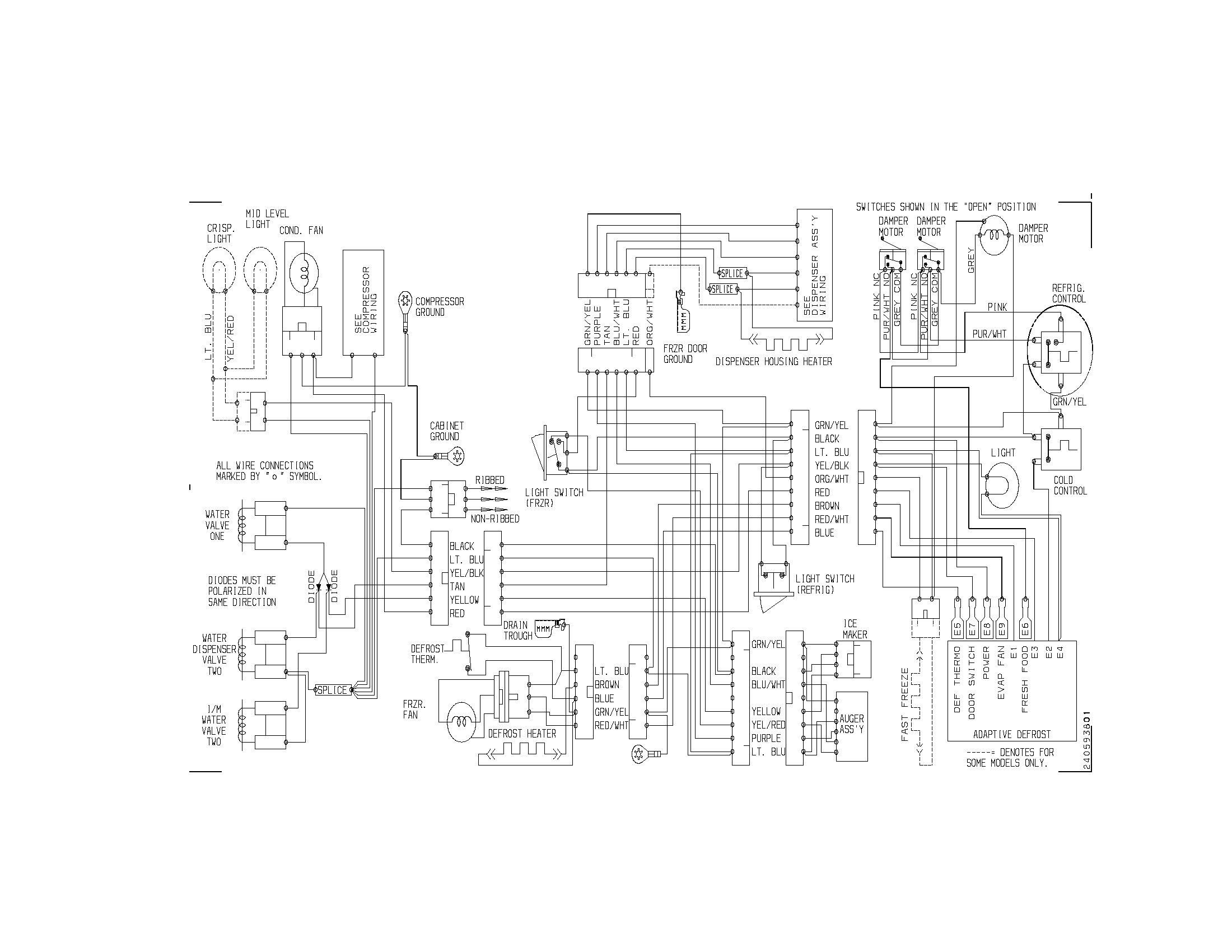 kenmore 1069535580 refrigerator wiring diagram