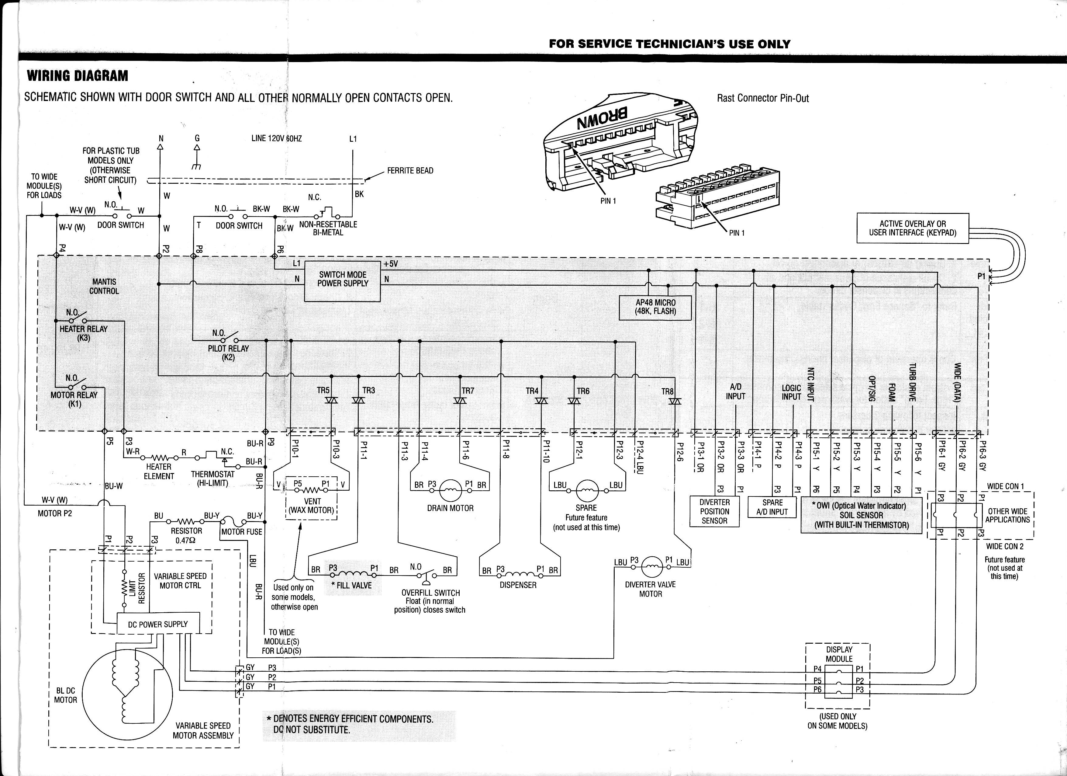 kenmore 665 dishwasher wiring diagram