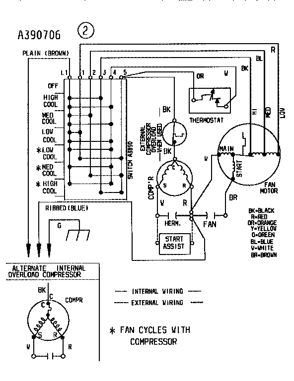 kenmore air conditioner 8761890 wiring diagram