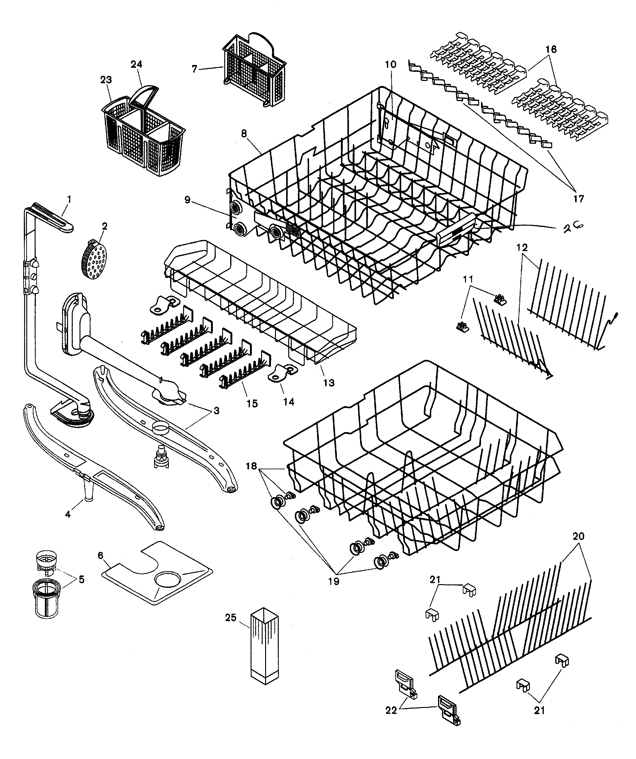 kenmore dishwasher model 665 parts diagram