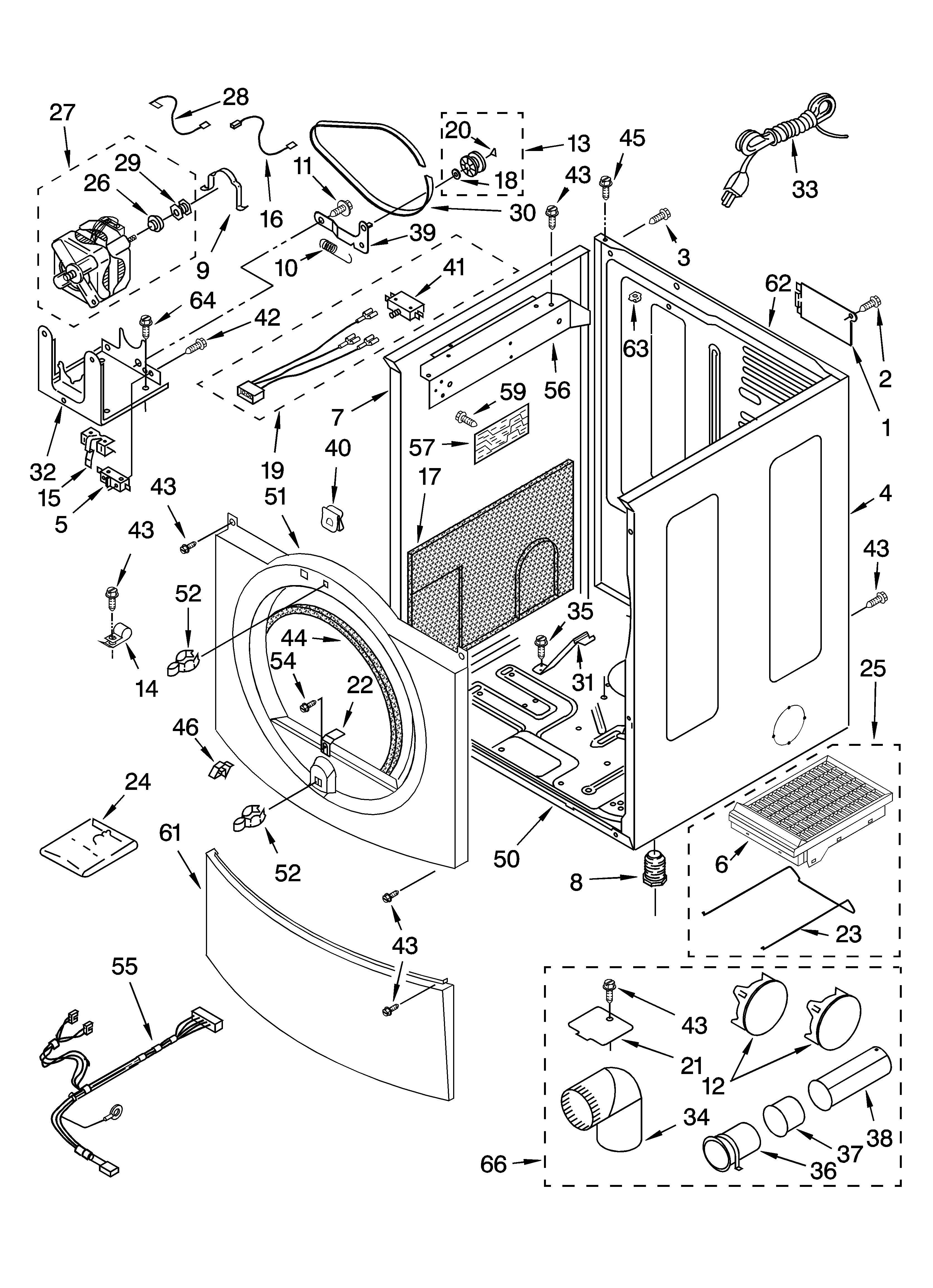 kenmore elite he4t washer parts diagram