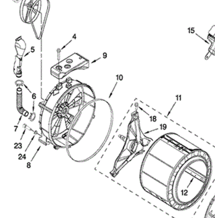 kenmore he4t washer parts diagram