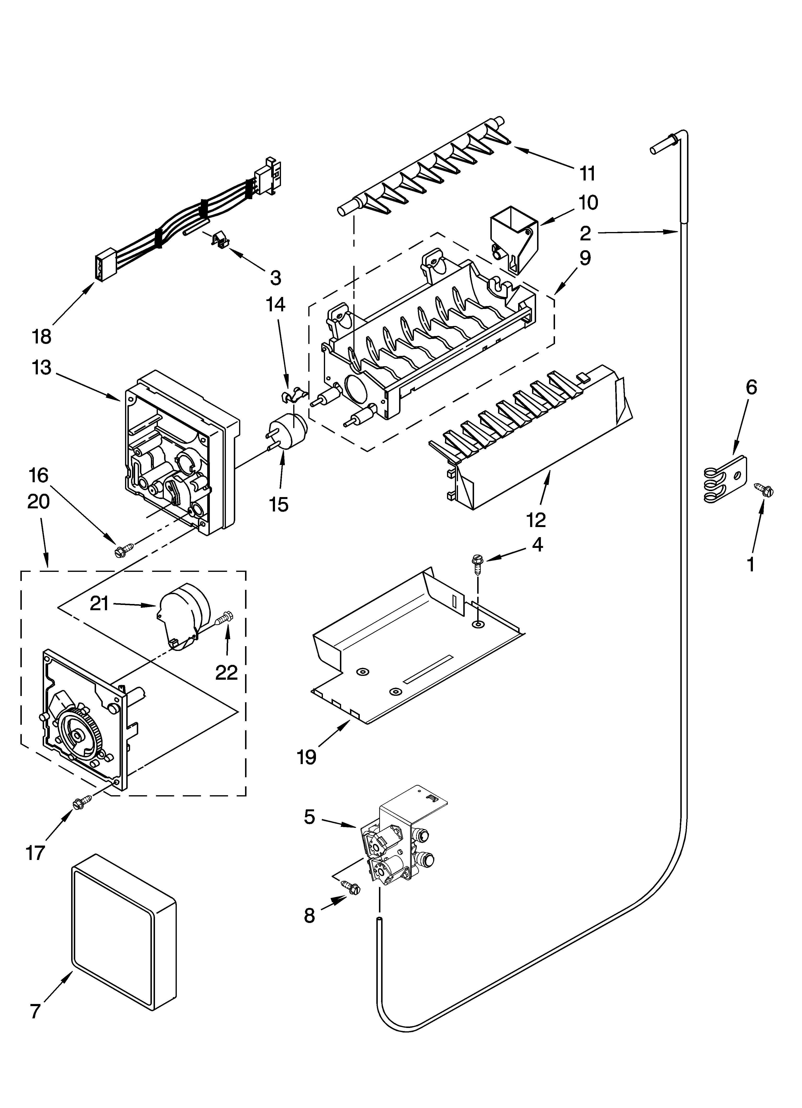 kenmore spacesaver ice storage system diagram