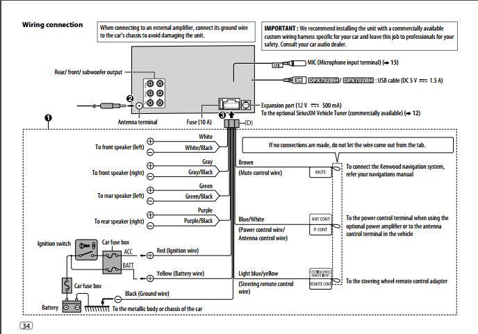 Kenwood Ddx9904s Wiring Diagram