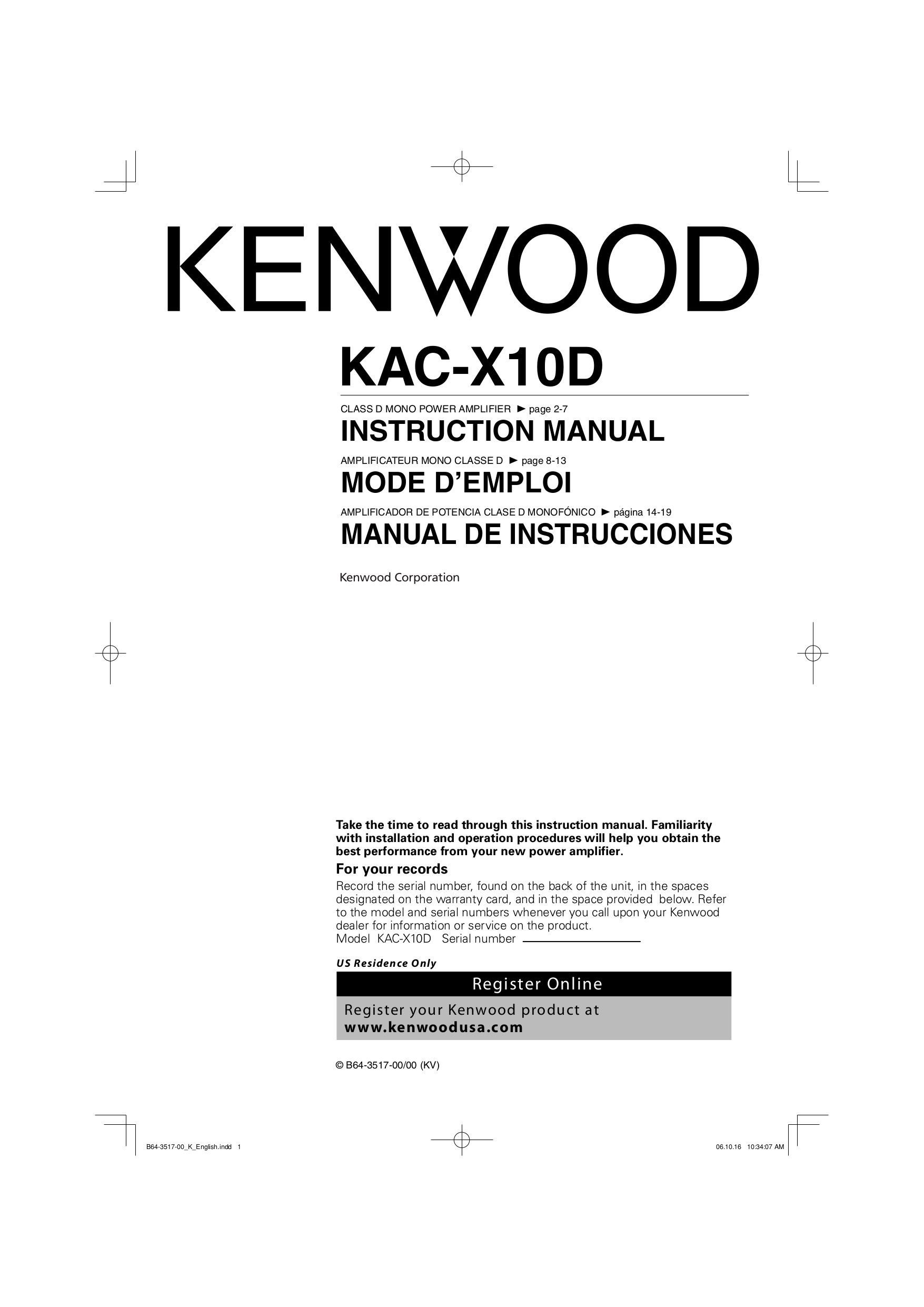 kenwood kac 622 wiring diagram