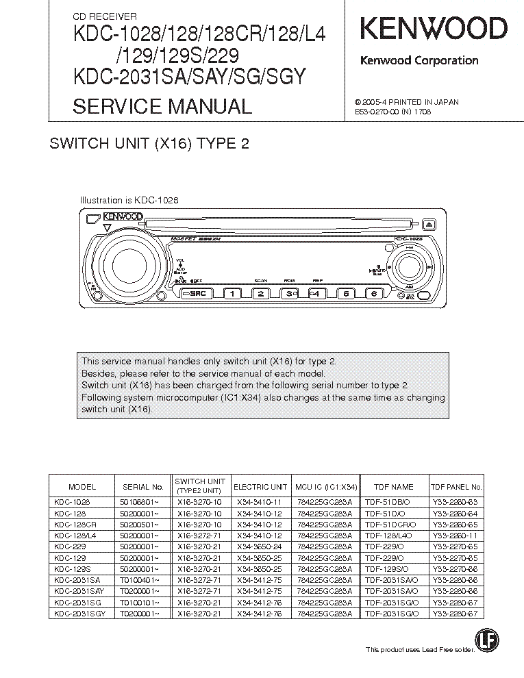 kenwood kdc 1028 wiring diagram