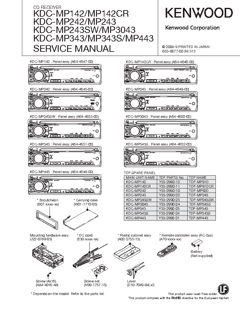 kenwood kdc 2011s wiring diagram