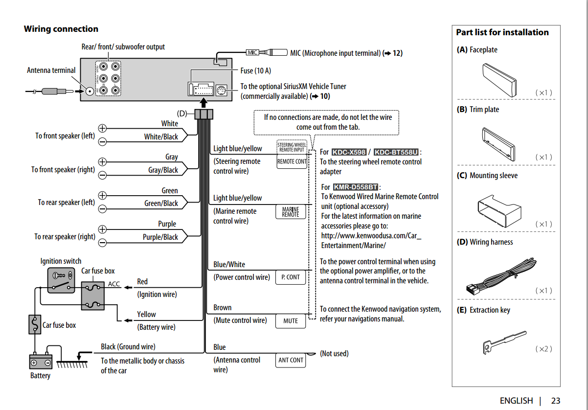 kenwood kdc mp208 wiring diagram
