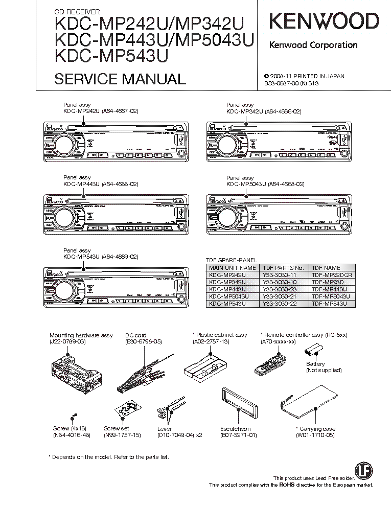 kenwood kdc mp242 wiring diagram