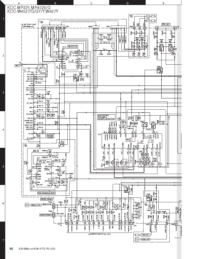 kenwood kdc x693 wiring diagram