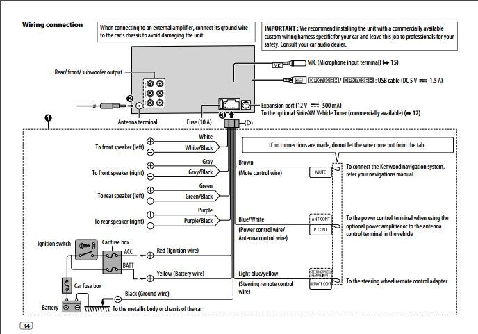 kenwood kdc-x895 wiring diagram
